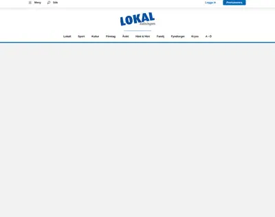 Lokaltidningen Sverige startsida 2026
