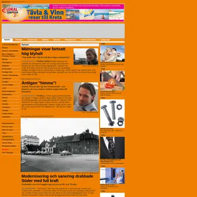 Lokaltidningen Malmö startsida 2007