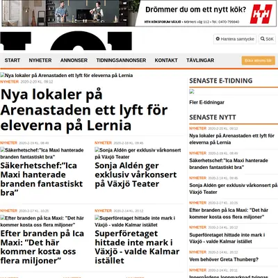 Business Kronoberg startsida 2020