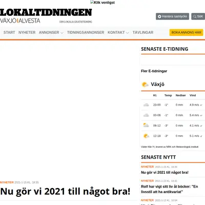 Business Kronoberg startsida 2021