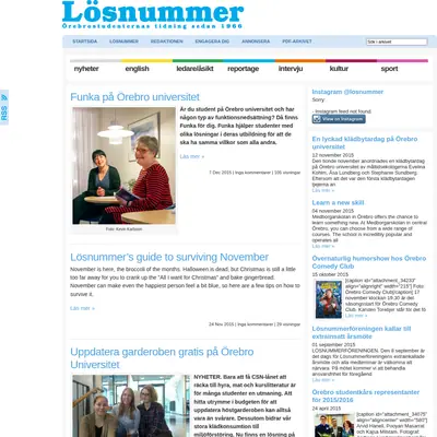 Lösnummer startsida 2016
