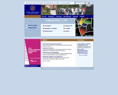 LTH - nytt startsida 2007