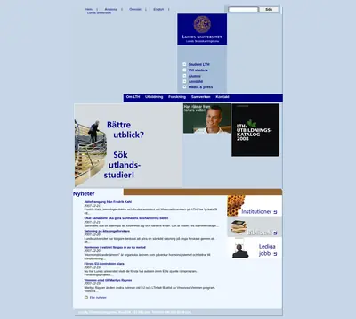 LTH - nytt startsida 2008