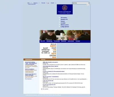LTH - nytt startsida 2009