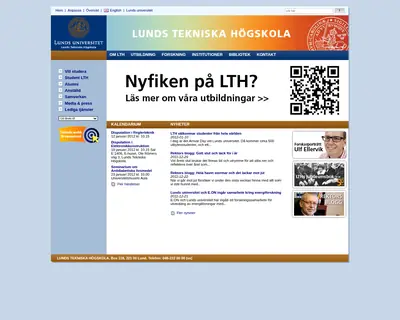 LTH - nytt startsida 2012