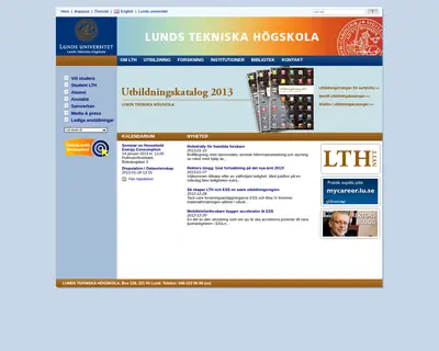 LTH - nytt startsida 2013