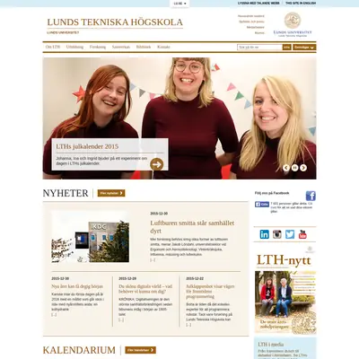 LTH - nytt startsida 2016