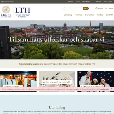 LTH - nytt startsida 2021