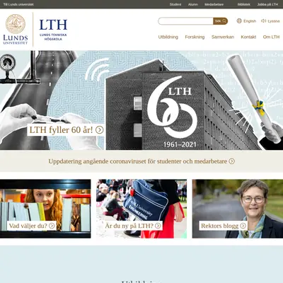 LTH - nytt startsida 2022