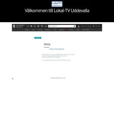 Lokal TV Uddevalla startsida 2020