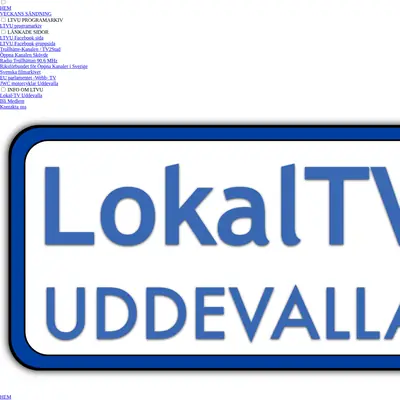 Lokal TV Uddevalla startsida 2024