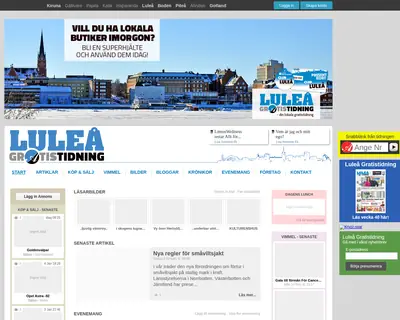 Luleå Gratistidning startsida 2017