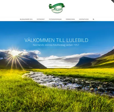 lulebild.se startsida 2021