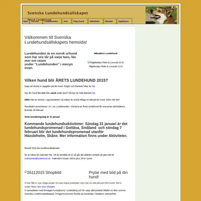 Lundehunden startsida 2016