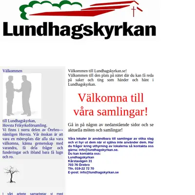 Lundhagskyrkan startsida 2007