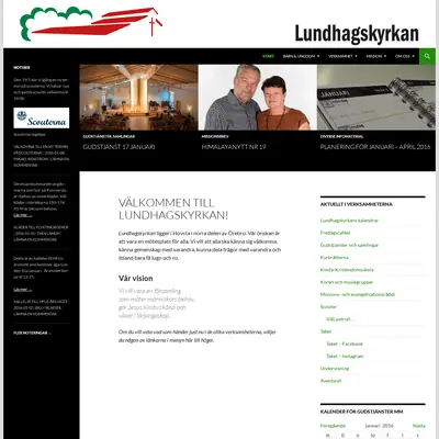 Lundhagskyrkan startsida 2016