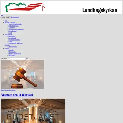 Lundhagskyrkan startsida 2018