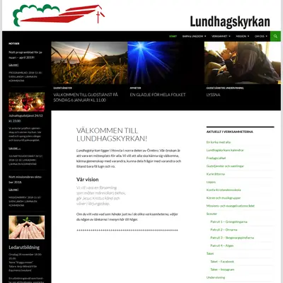 Lundhagskyrkan startsida 2019