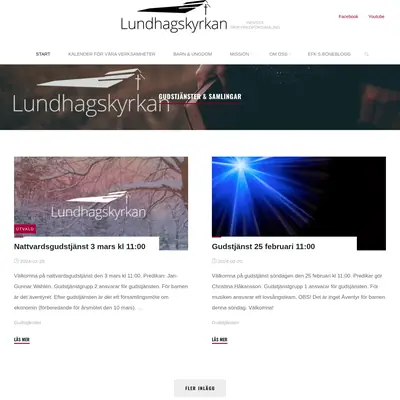 Lundhagskyrkan startsida 2024
