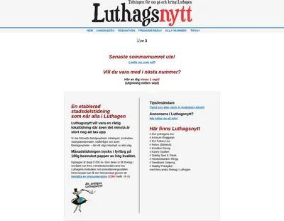 Luthagsnytt startsida 2011