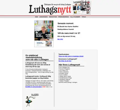 Luthagsnytt startsida 2013