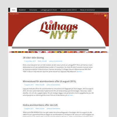 Luthagsnytt startsida 2016