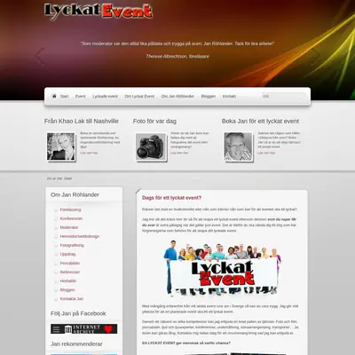 www.lyckatevent.se startsida 2013