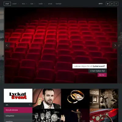 www.lyckatevent.se startsida 2015