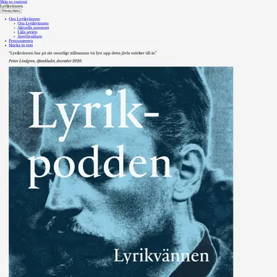Lyrikvännen startsida 2021