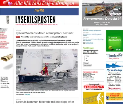 Lysekilsposten startsida 2011
