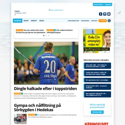 Lysekilsposten startsida 2023