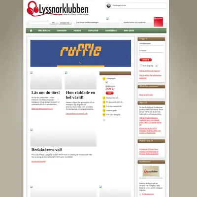 Lyssnarklubben startsida 2012