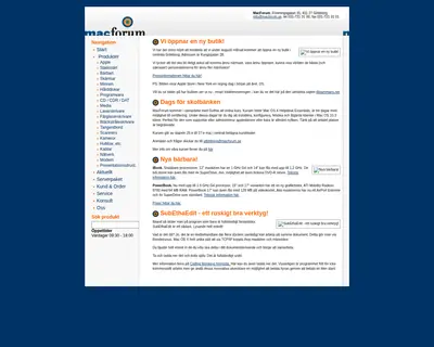 macforum.se startsida 2004
