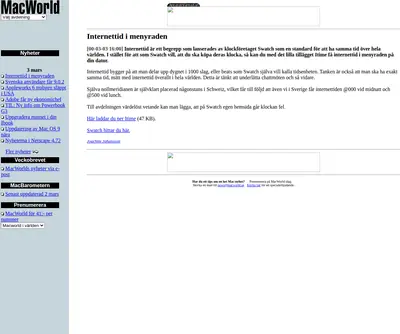 Mac World startsida 2000