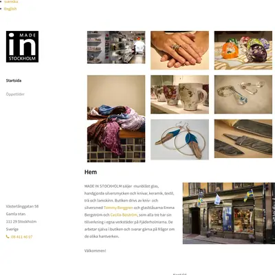 MADE IN STOCKHOLM startsida 2018