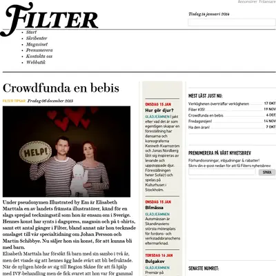 magasinetfilter.se startsida 2014