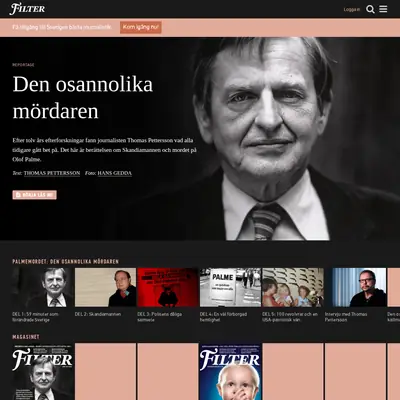 magasinetfilter.se startsida 2018