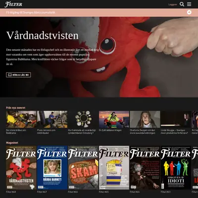 magasinetfilter.se startsida 2019