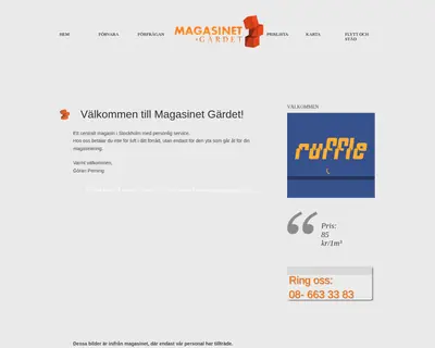 Magasinet Service startsida 2013