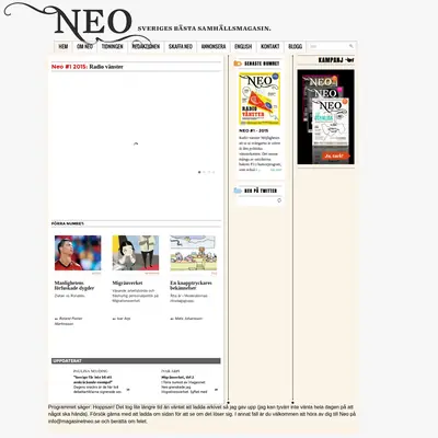 www.magasinetneo.se startsida 2015