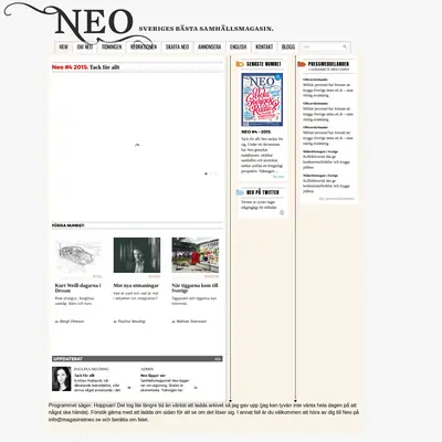 www.magasinetneo.se startsida 2017
