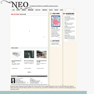 www.magasinetneo.se startsida 2018