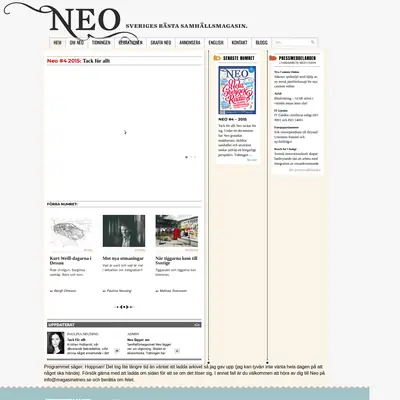 www.magasinetneo.se startsida 2024