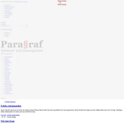 Magasinet paragraf, www.magasinetparagraf.se startsida 2013