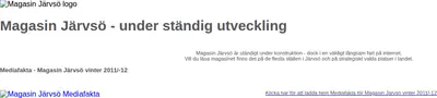 Magasin Järvsö startsida 2012