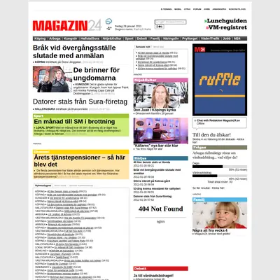 magazin24.se startsida 2011