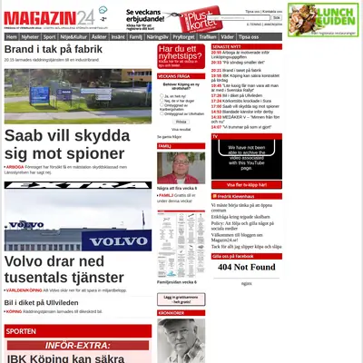 magazin24.se startsida 2014