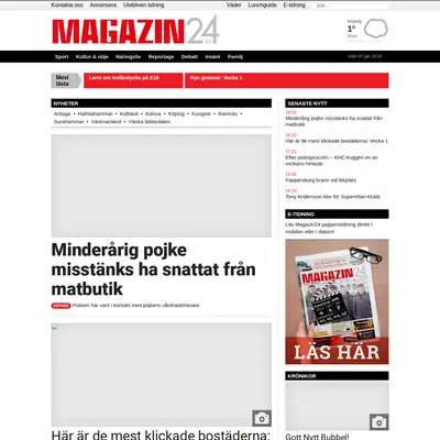 magazin24.se startsida 2019