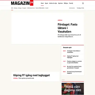 magazin24.se startsida 2025