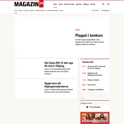 magazin24.se startsida 2026